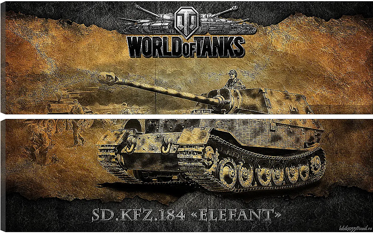 Модульная картина - World Of Tanks