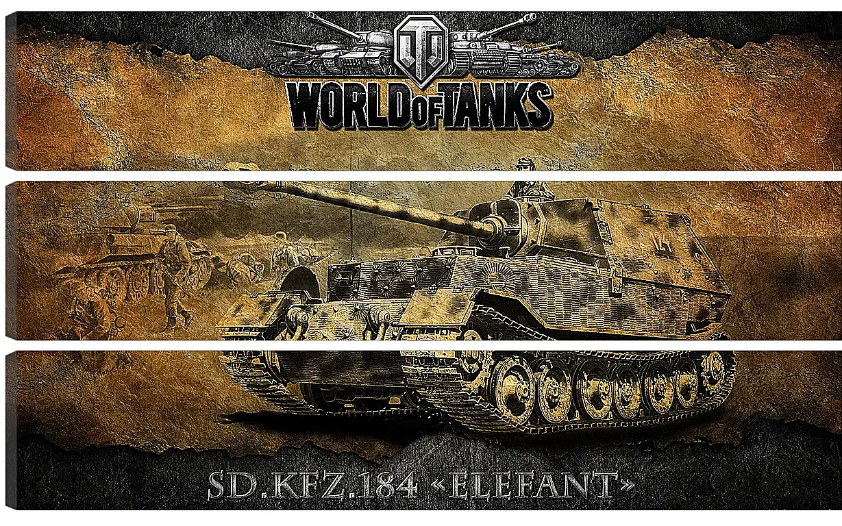 Модульная картина - World Of Tanks