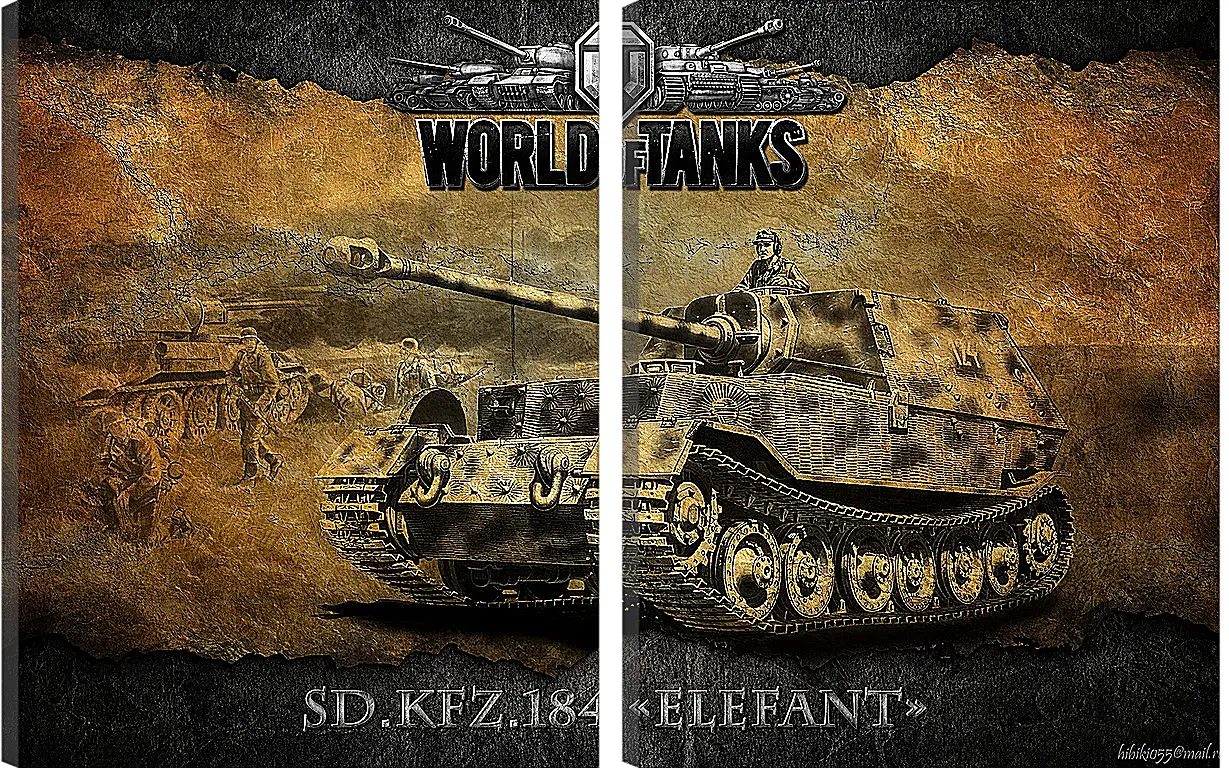 Модульная картина - World Of Tanks