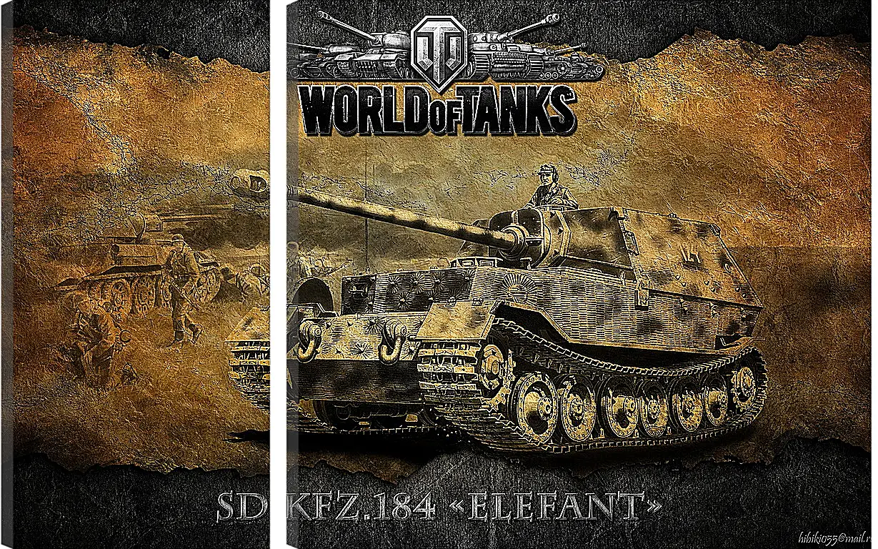 Модульная картина - World Of Tanks