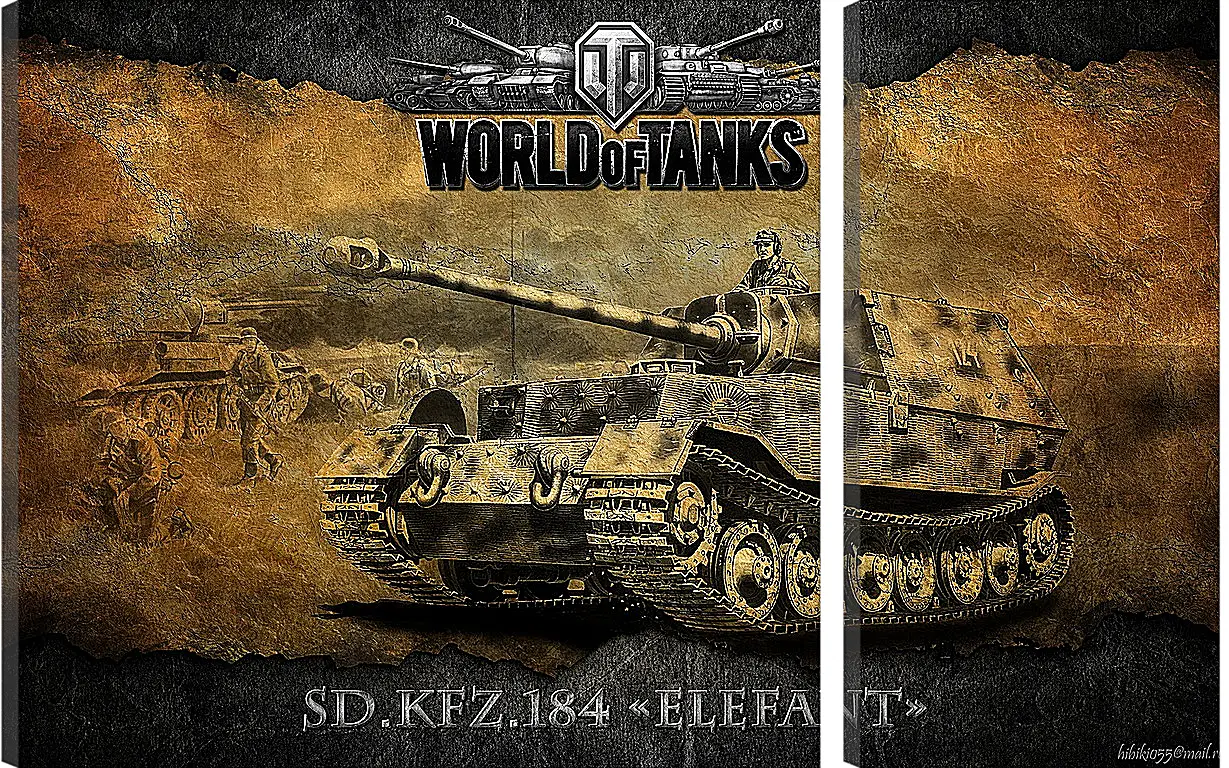 Модульная картина - World Of Tanks