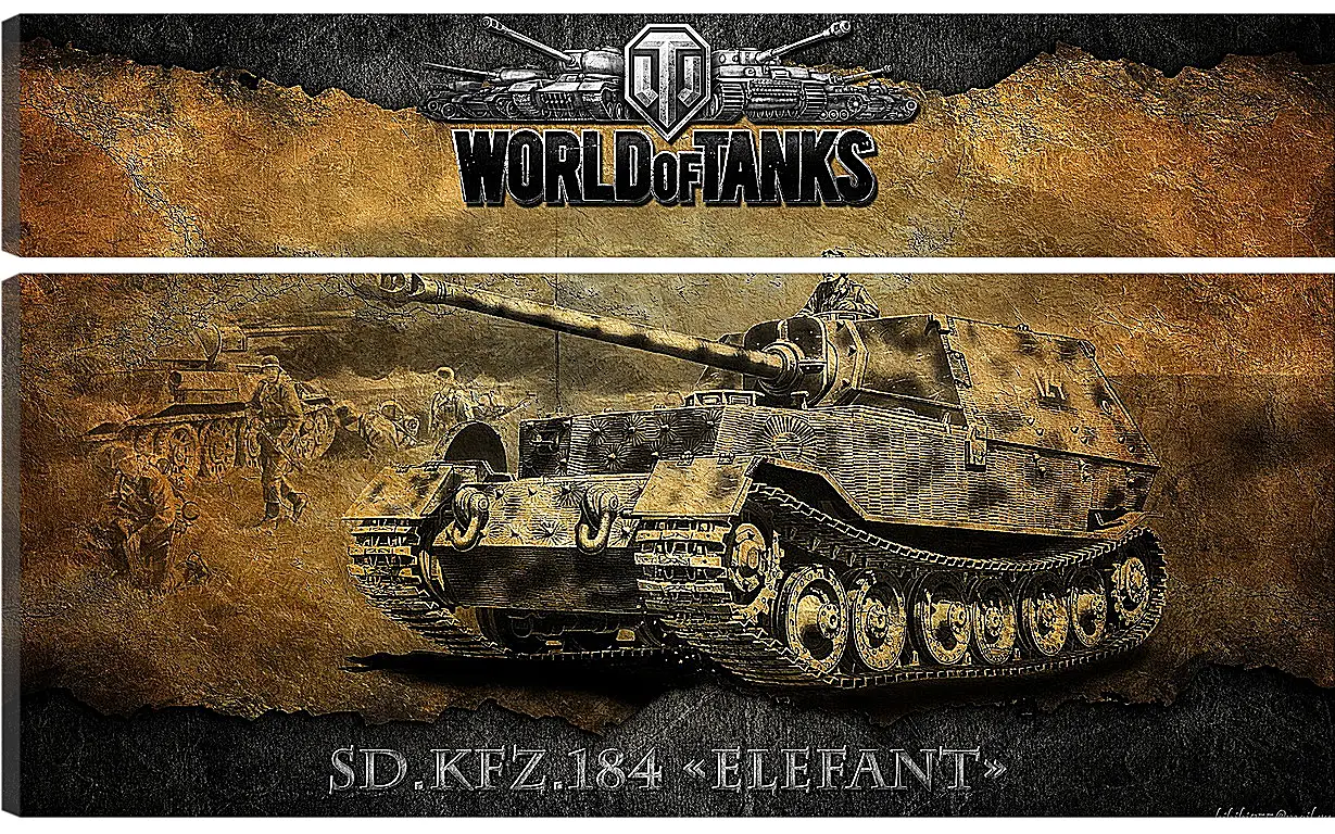 Модульная картина - World Of Tanks