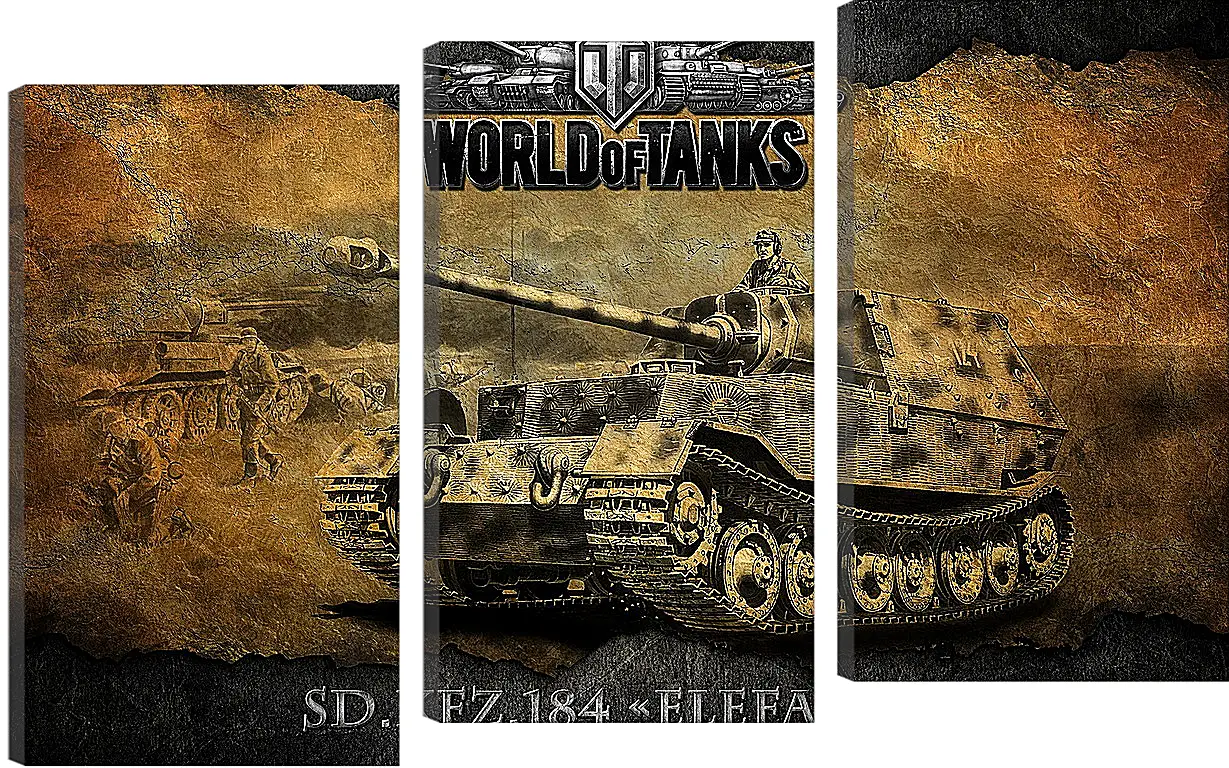 Модульная картина - World Of Tanks