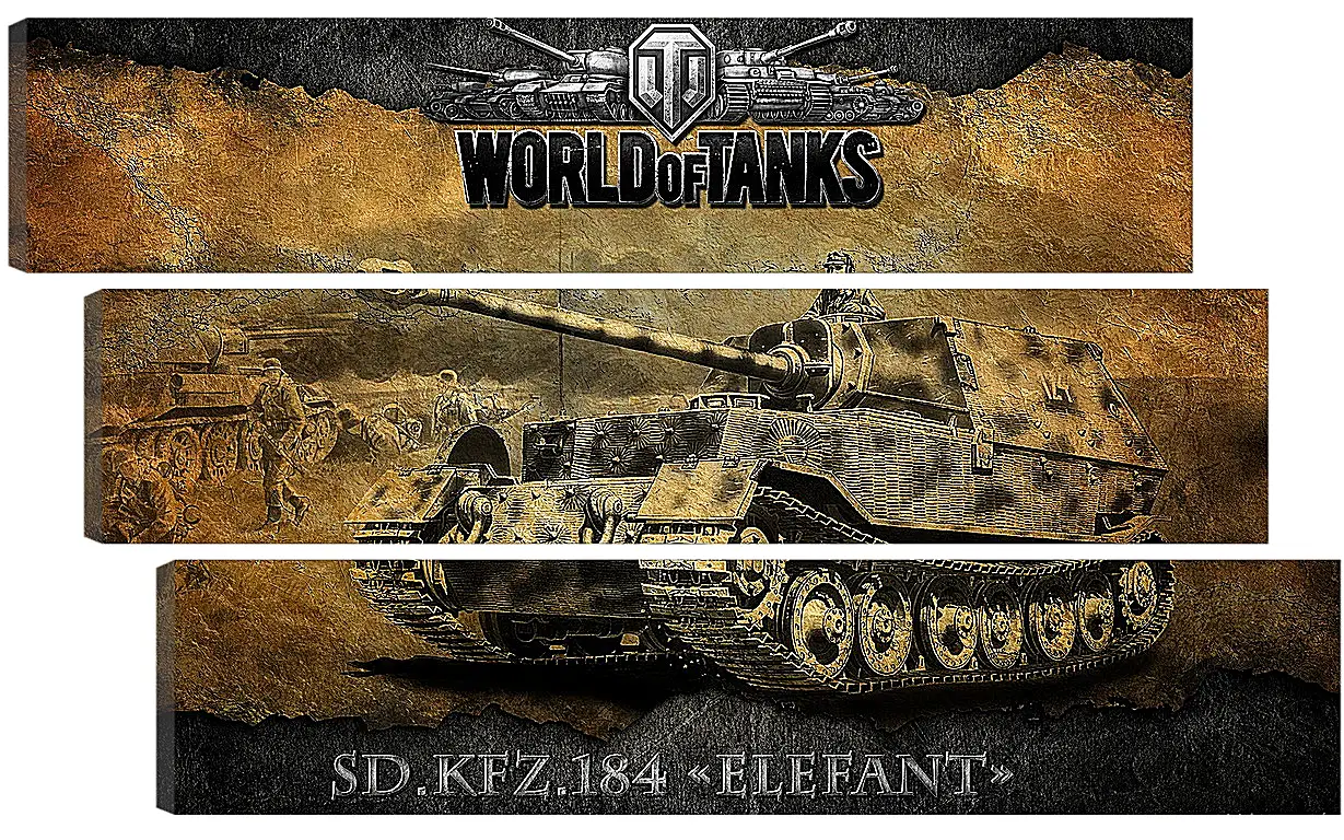 Модульная картина - World Of Tanks