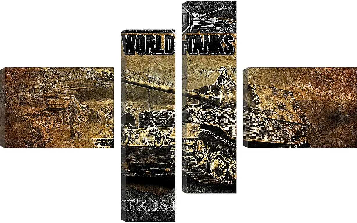 Модульная картина - World Of Tanks