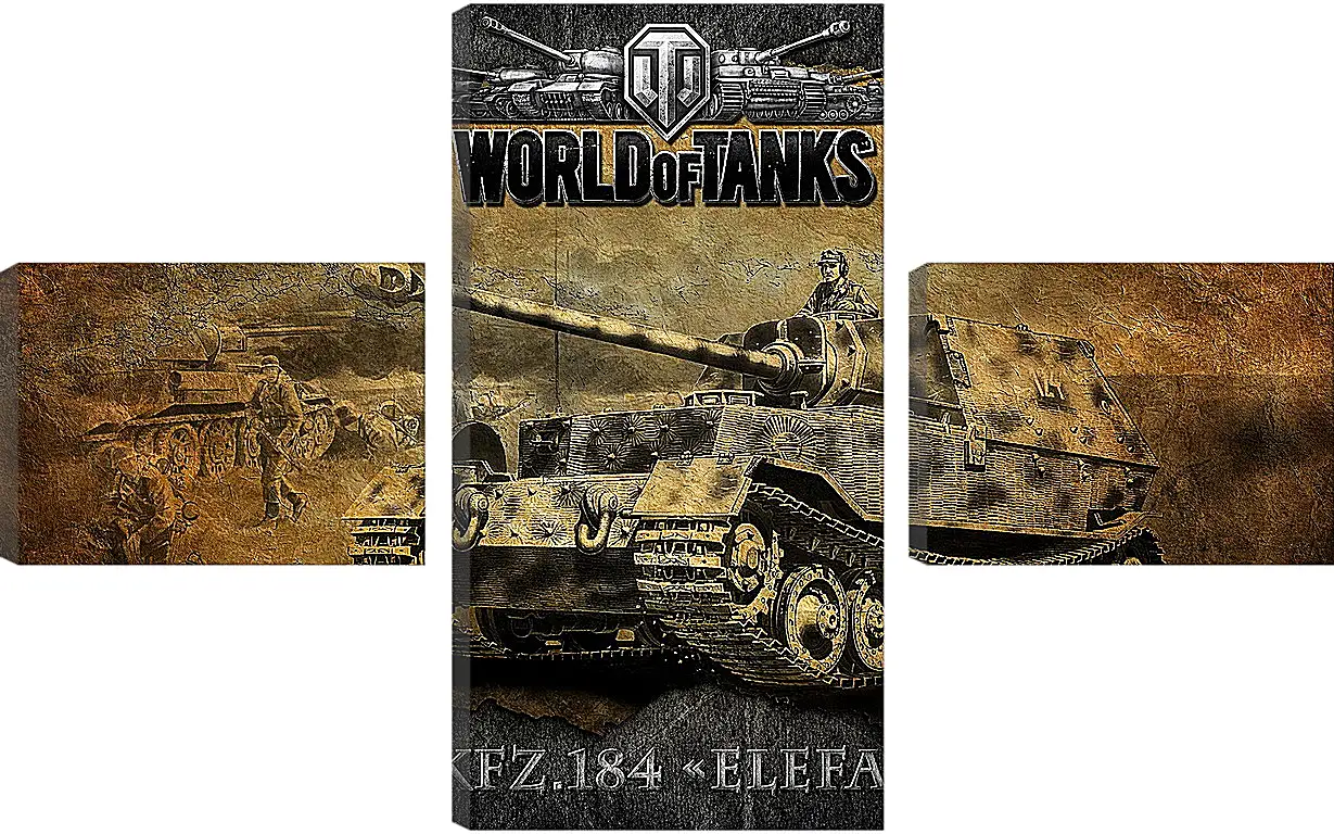 Модульная картина - World Of Tanks