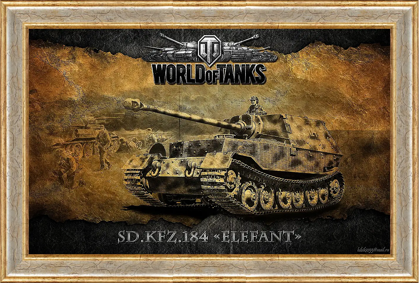 Картина в раме - World Of Tanks