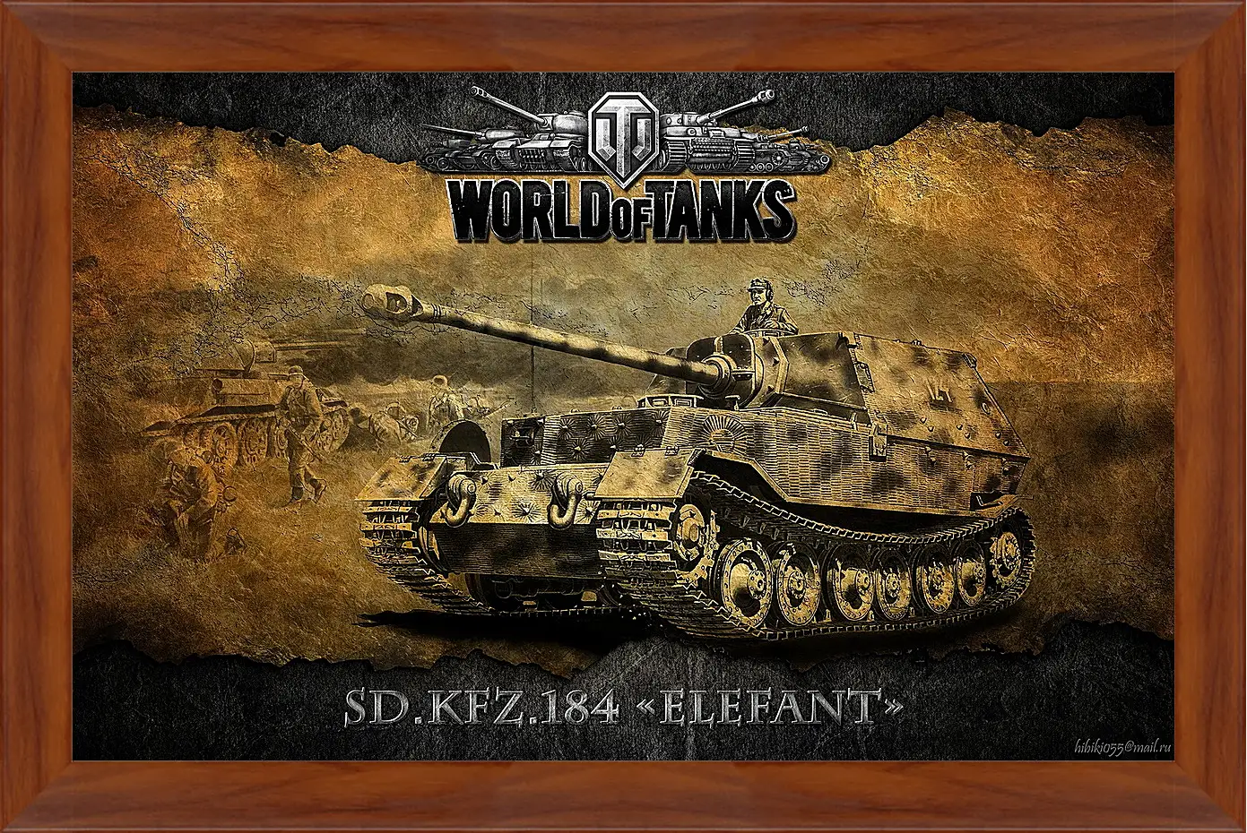 Картина в раме - World Of Tanks