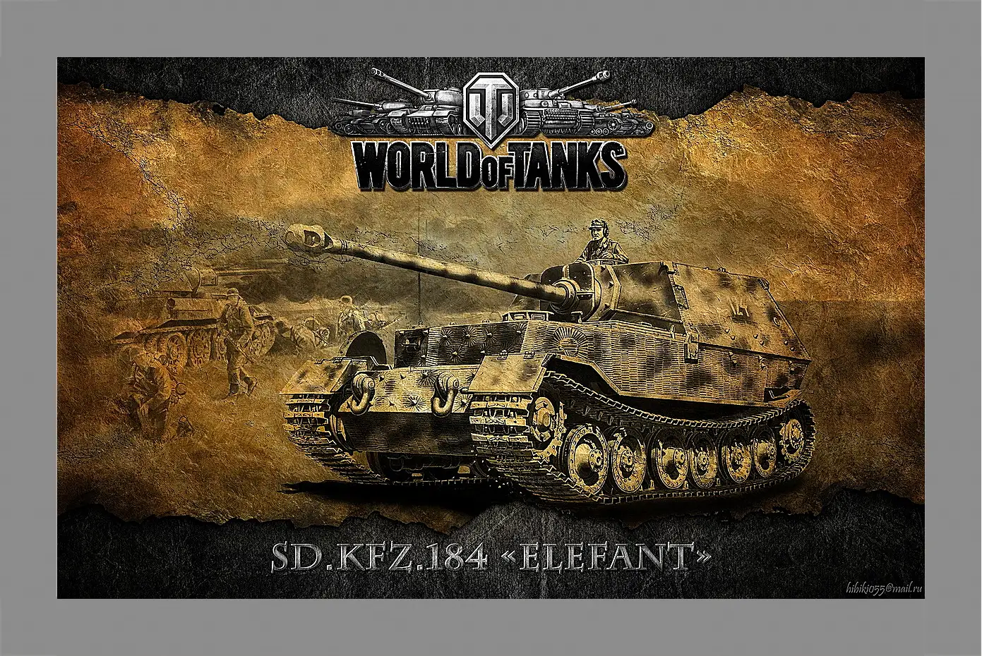 Картина в раме - World Of Tanks