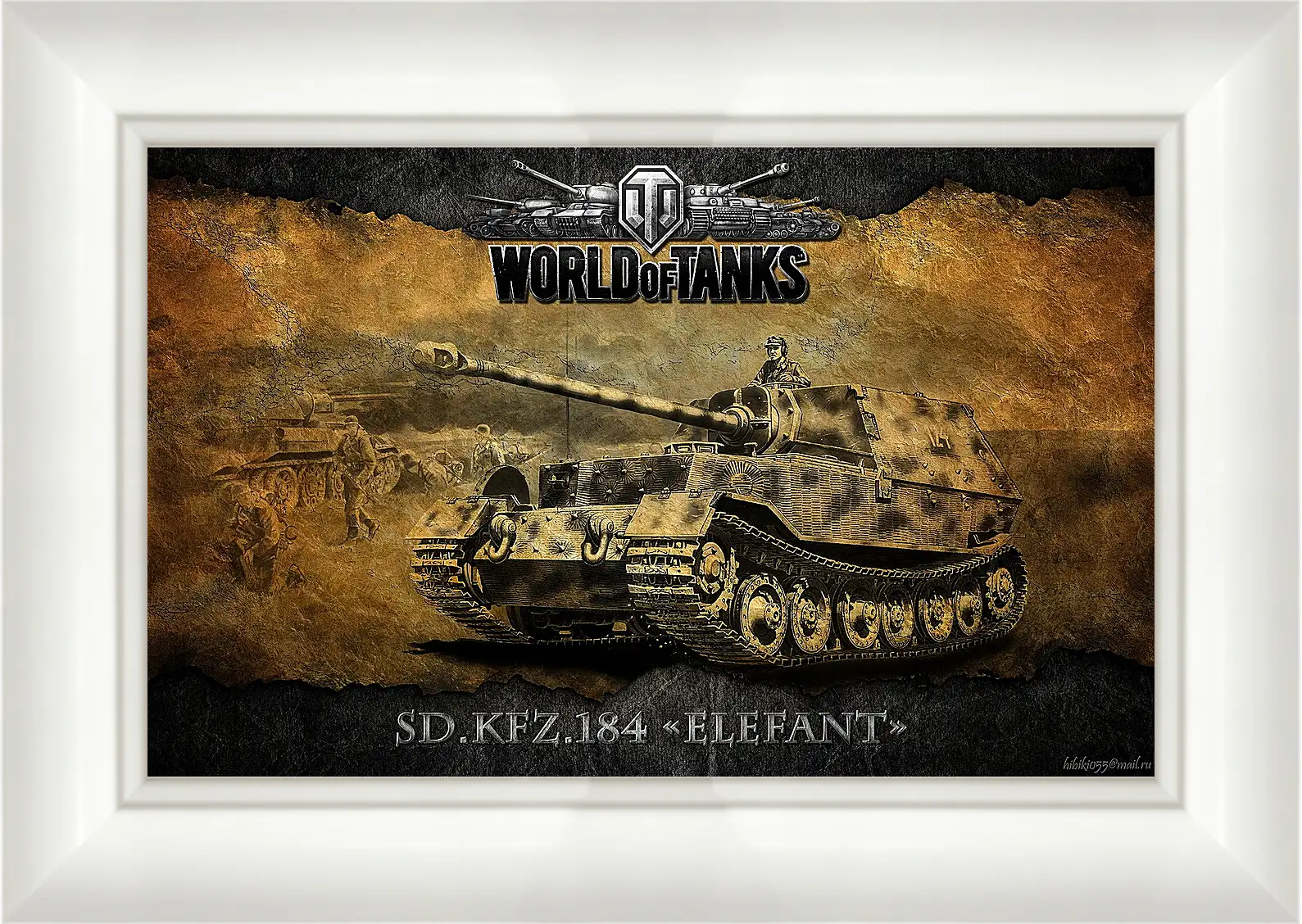 Картина в раме - World Of Tanks