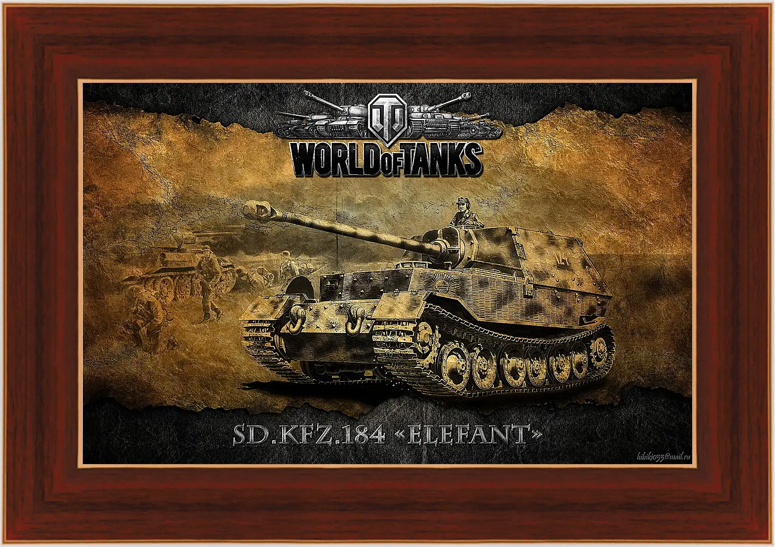 Картина в раме - World Of Tanks