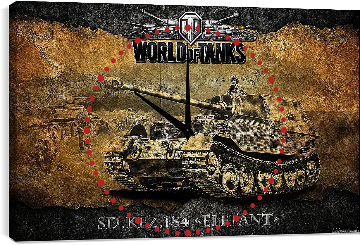 Часы картина - World Of Tanks