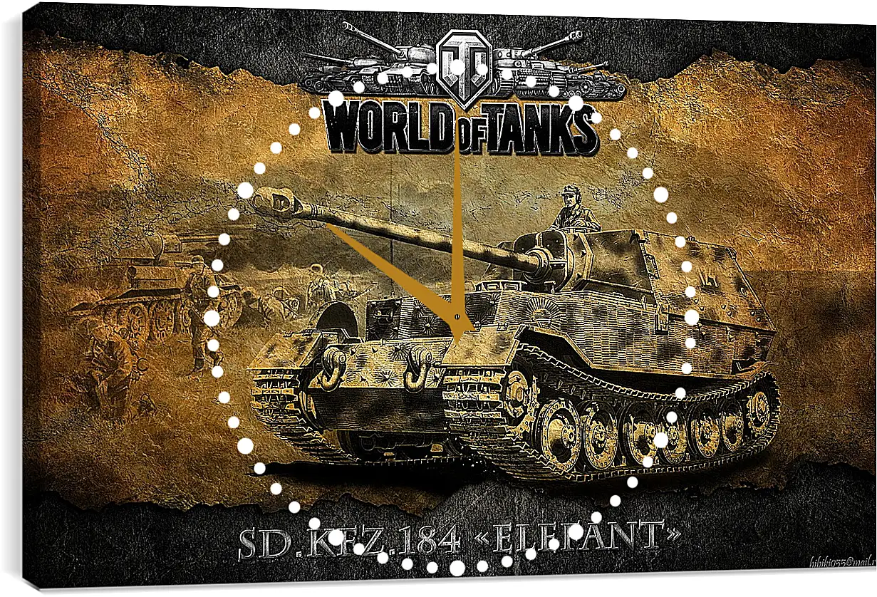 Часы картина - World Of Tanks