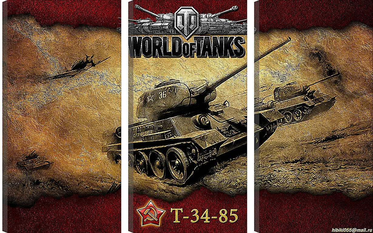 Модульная картина - World Of Tanks