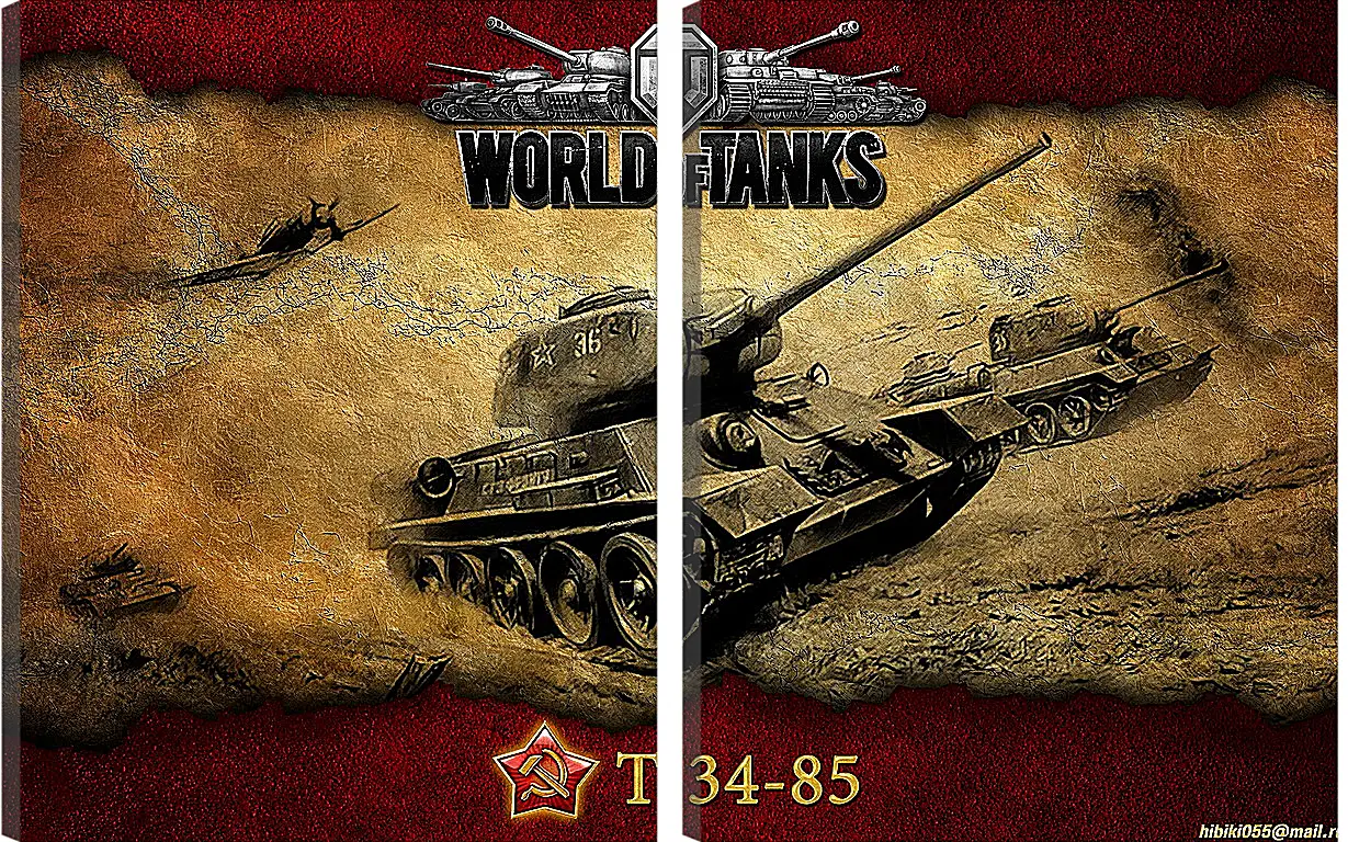 Модульная картина - World Of Tanks