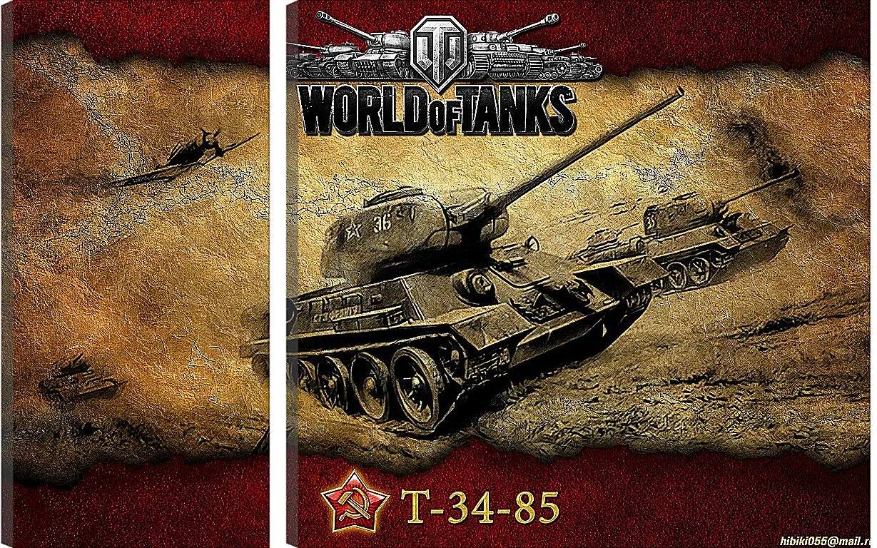 Модульная картина - World Of Tanks