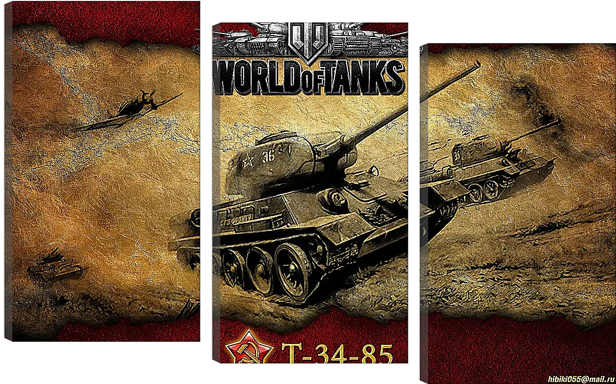 Модульная картина - World Of Tanks