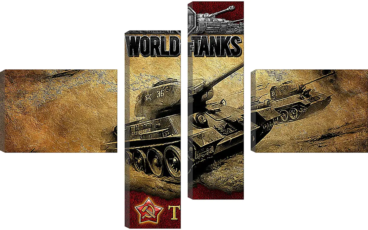 Модульная картина - World Of Tanks