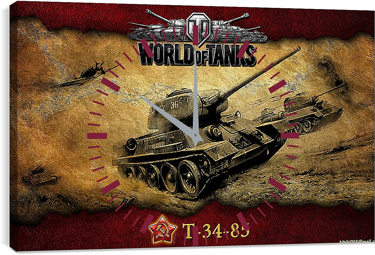 Часы картина - World Of Tanks