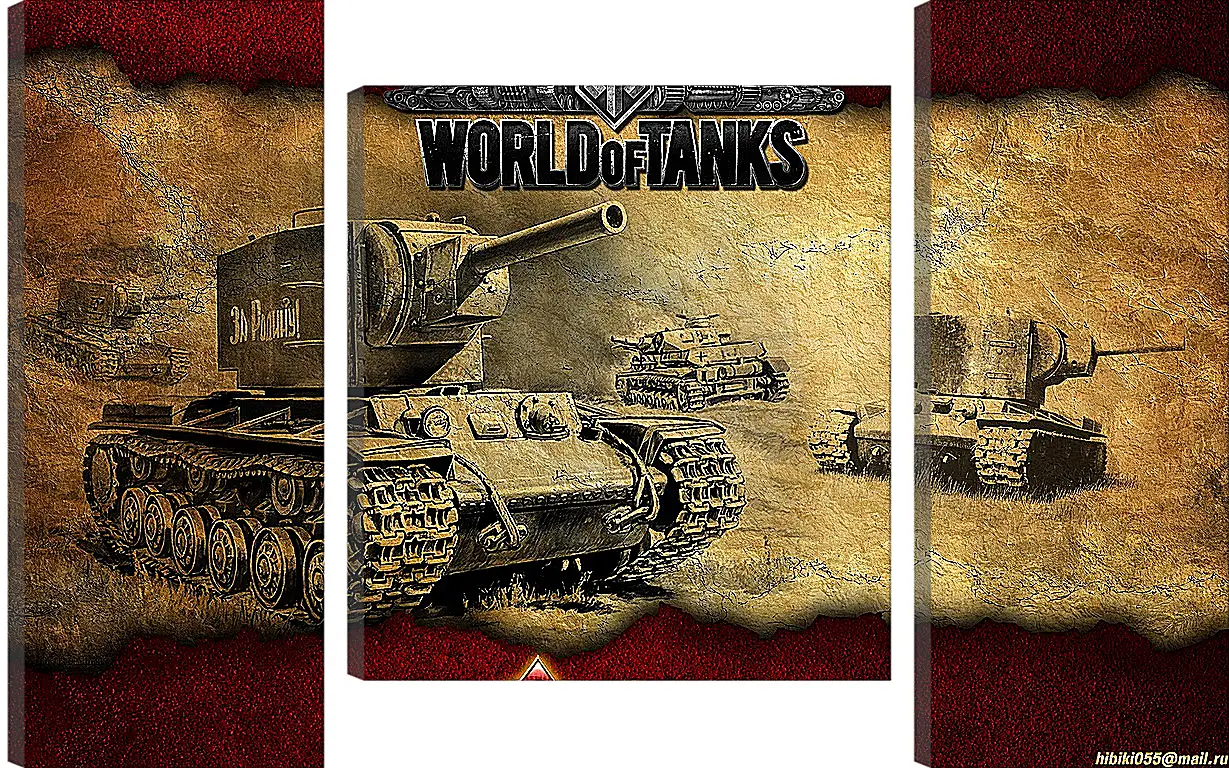 Модульная картина - World Of Tanks