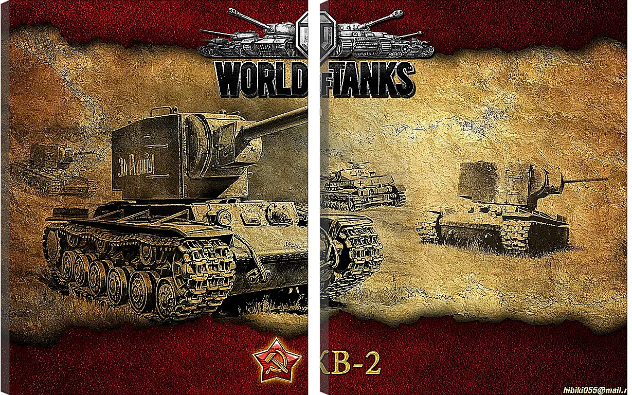 Модульная картина - World Of Tanks