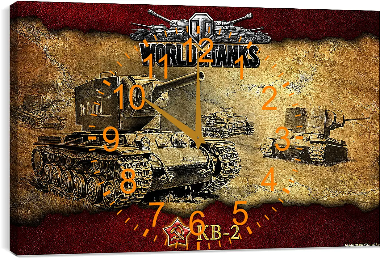 Часы картина - World Of Tanks