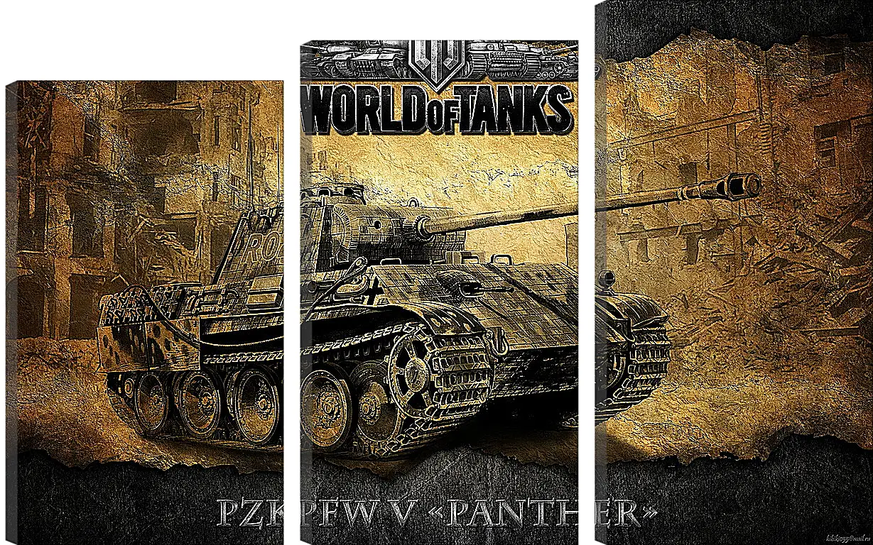 Модульная картина - World Of Tanks