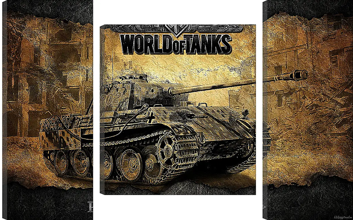 Модульная картина - World Of Tanks