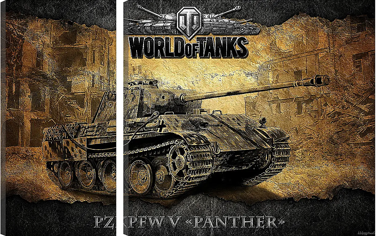 Модульная картина - World Of Tanks