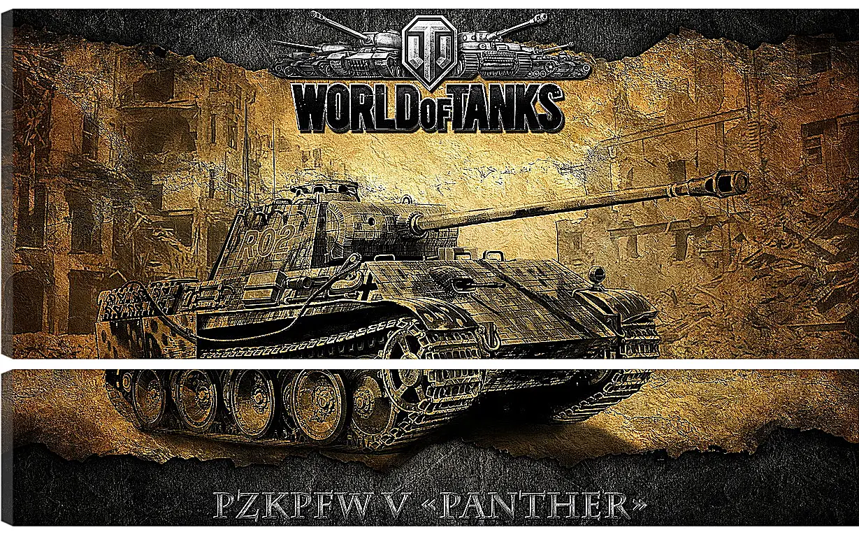 Модульная картина - World Of Tanks