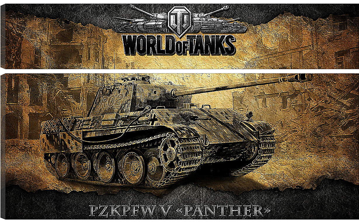 Модульная картина - World Of Tanks