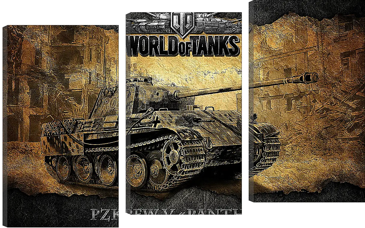 Модульная картина - World Of Tanks