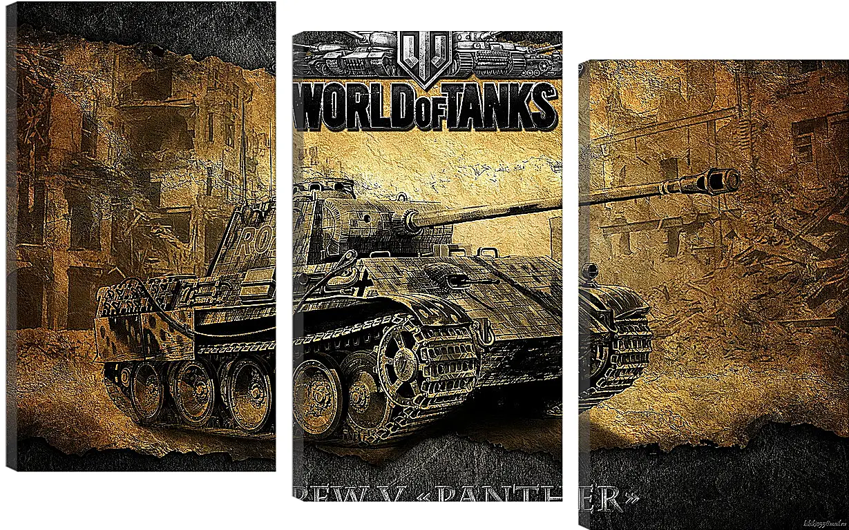 Модульная картина - World Of Tanks