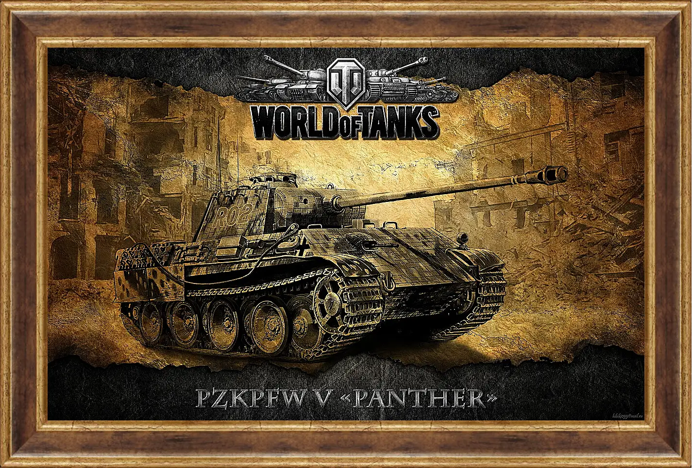 Картина в раме - World Of Tanks