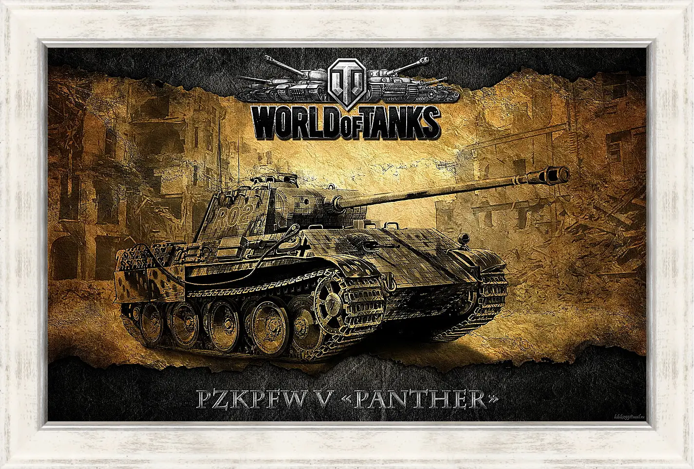 Картина в раме - World Of Tanks