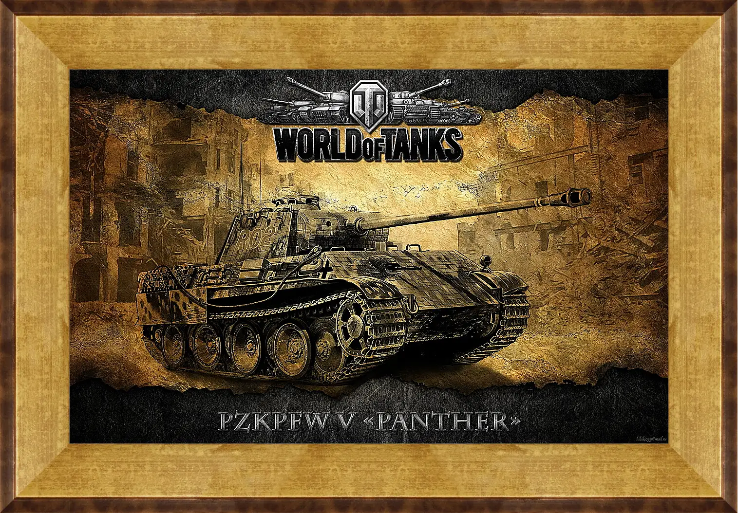 Картина в раме - World Of Tanks