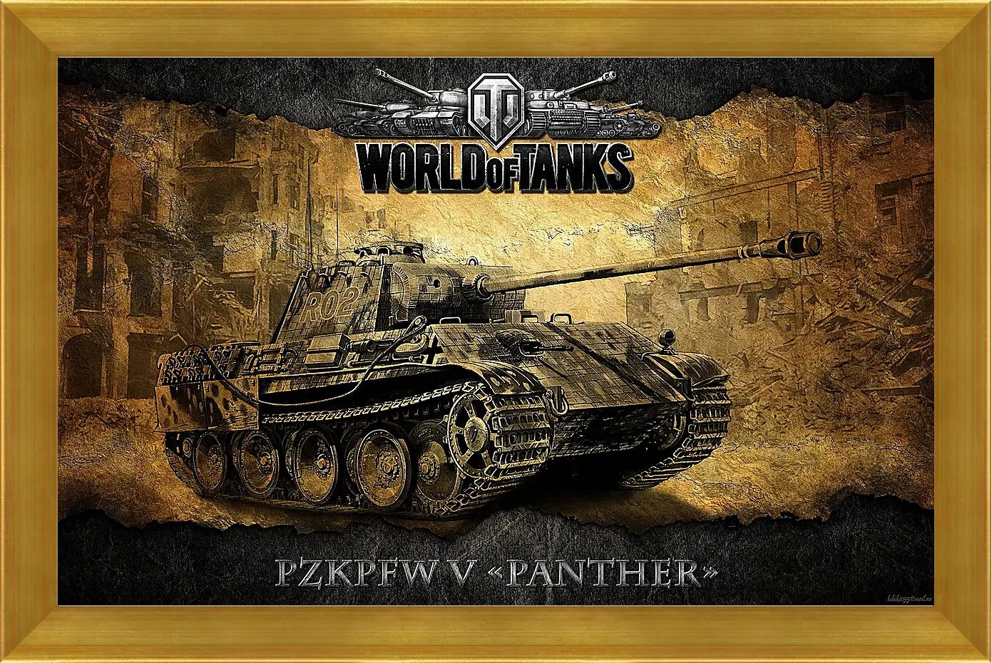 Картина в раме - World Of Tanks