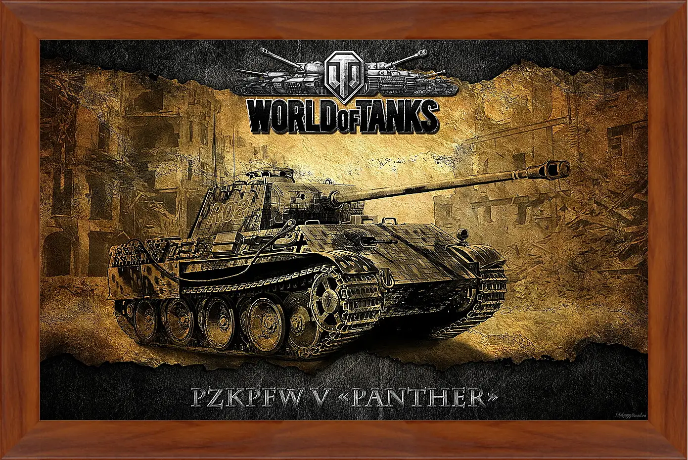 Картина в раме - World Of Tanks