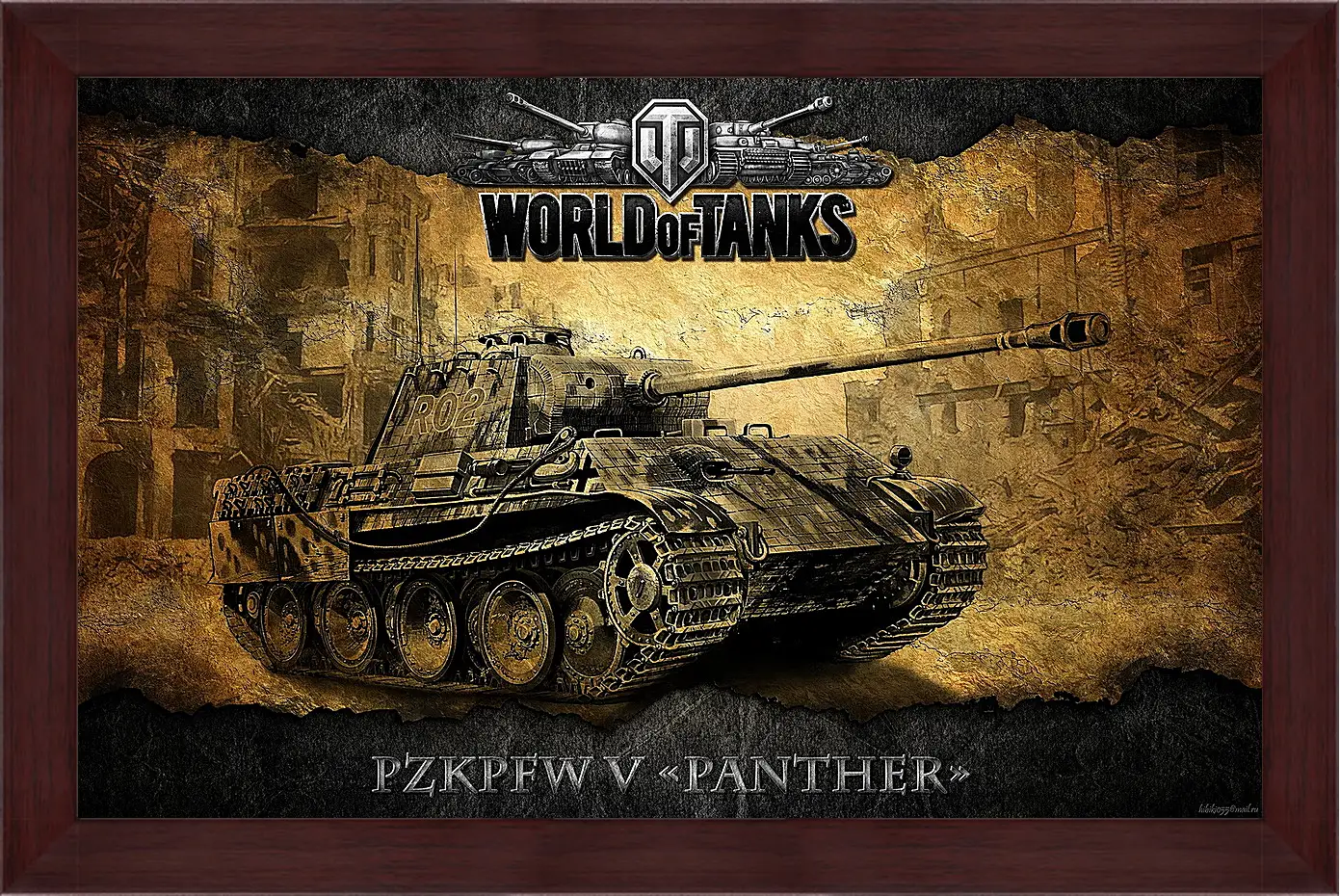 Картина в раме - World Of Tanks