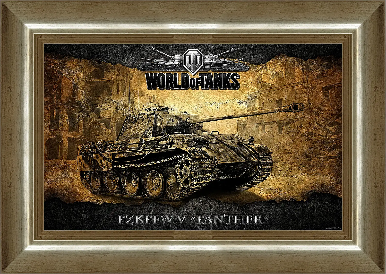 Картина в раме - World Of Tanks