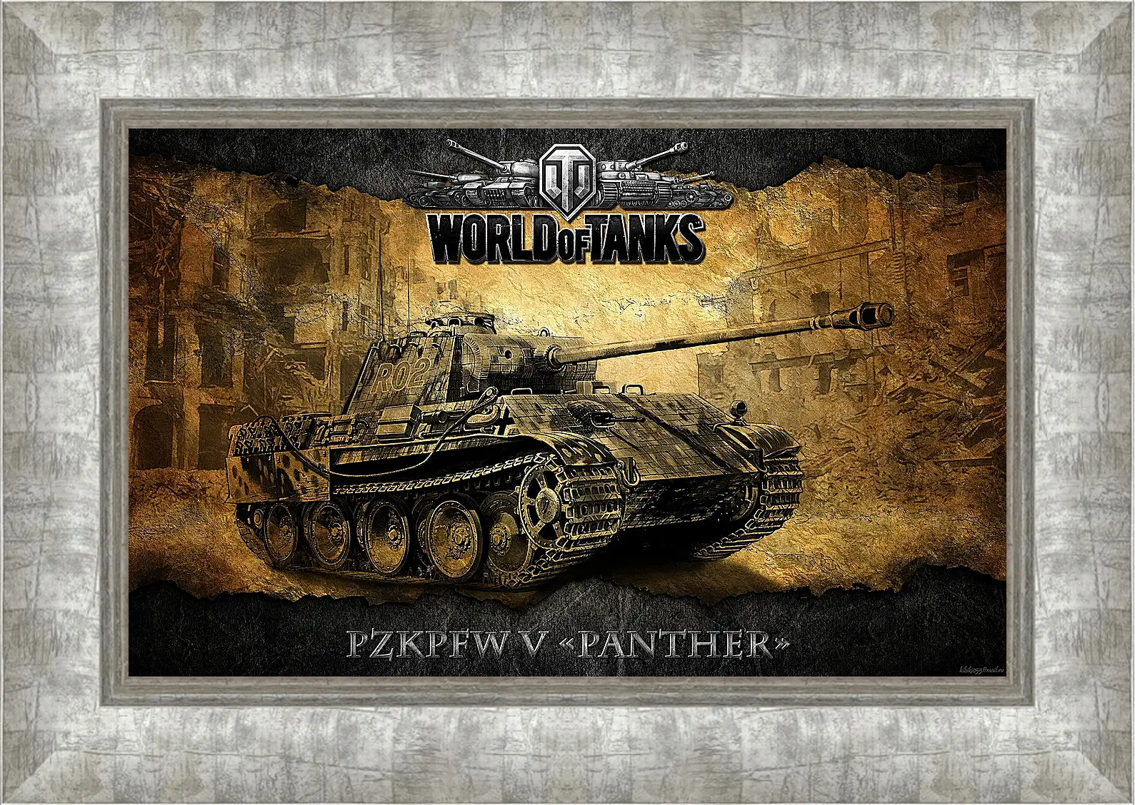 Картина в раме - World Of Tanks