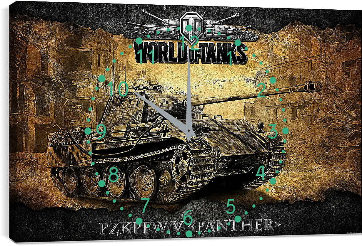 Часы картина - World Of Tanks