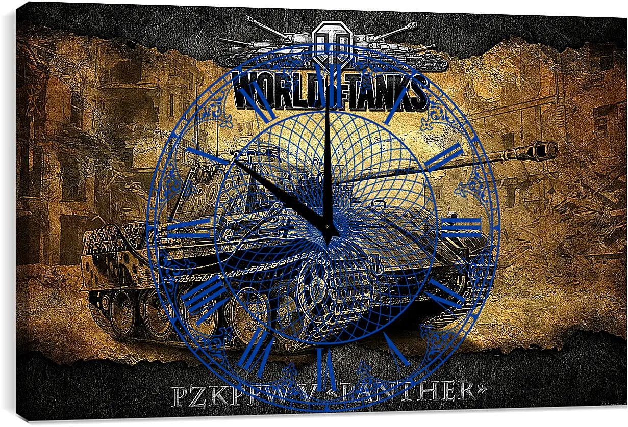 Часы картина - World Of Tanks