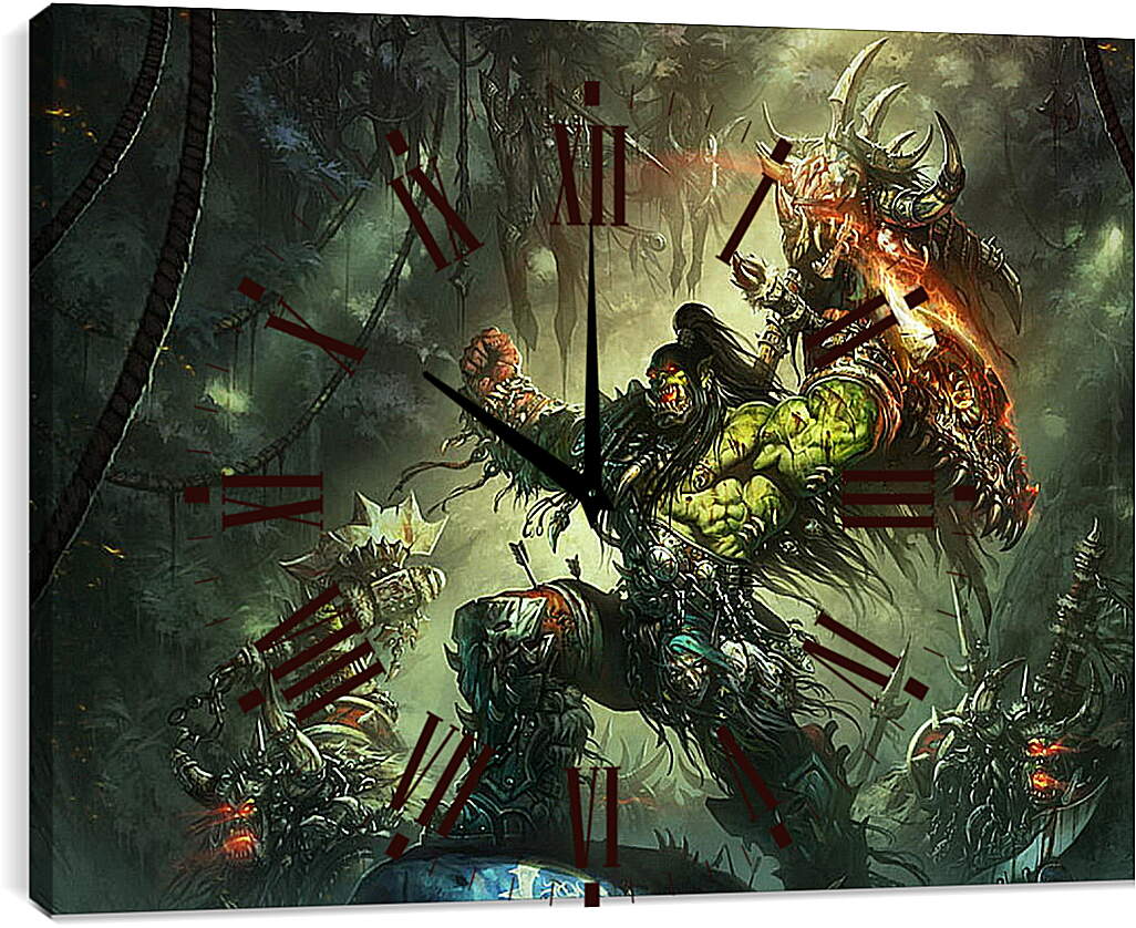 Часы картина - Warcraft