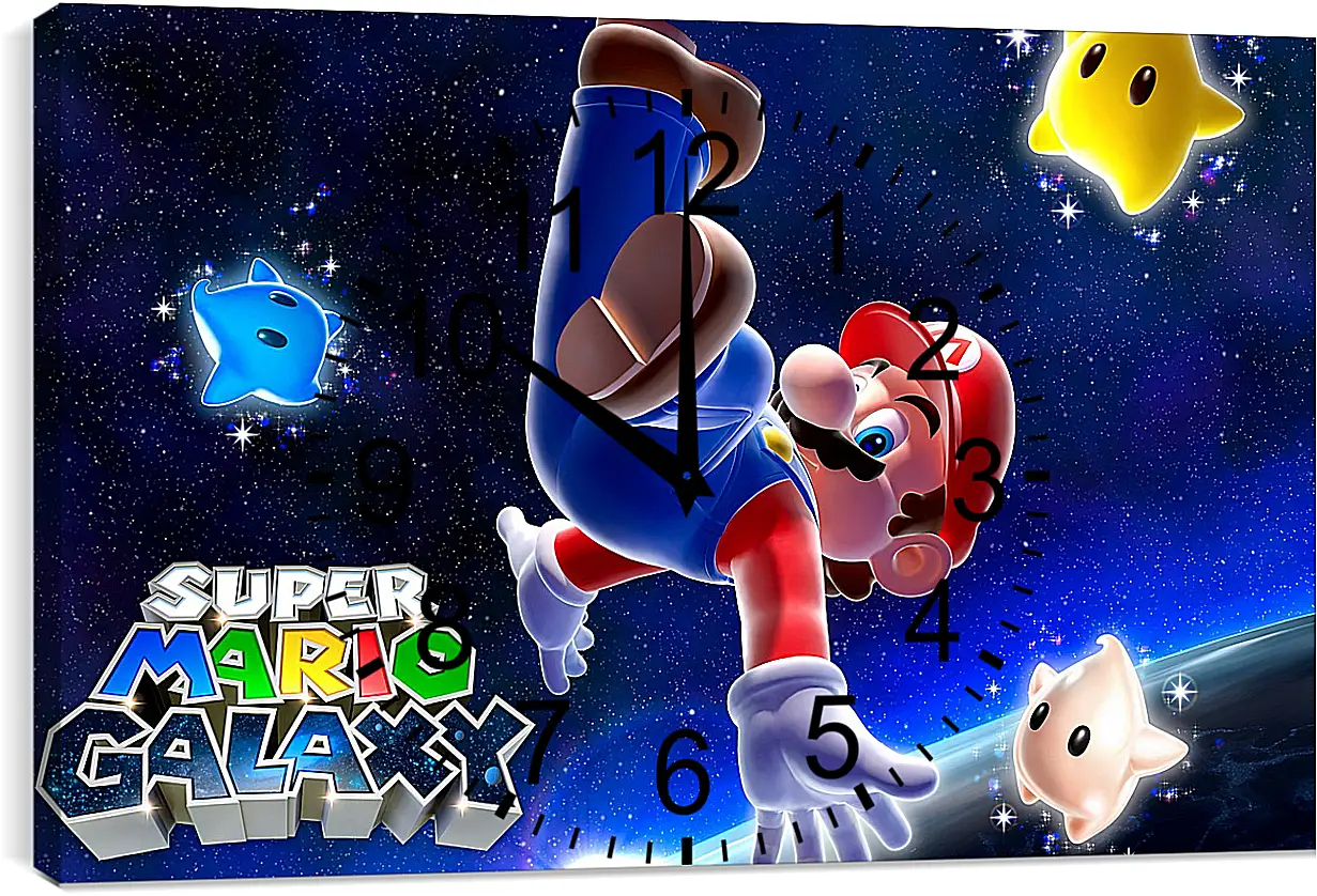 Часы картина - Super Mario Galaxy
