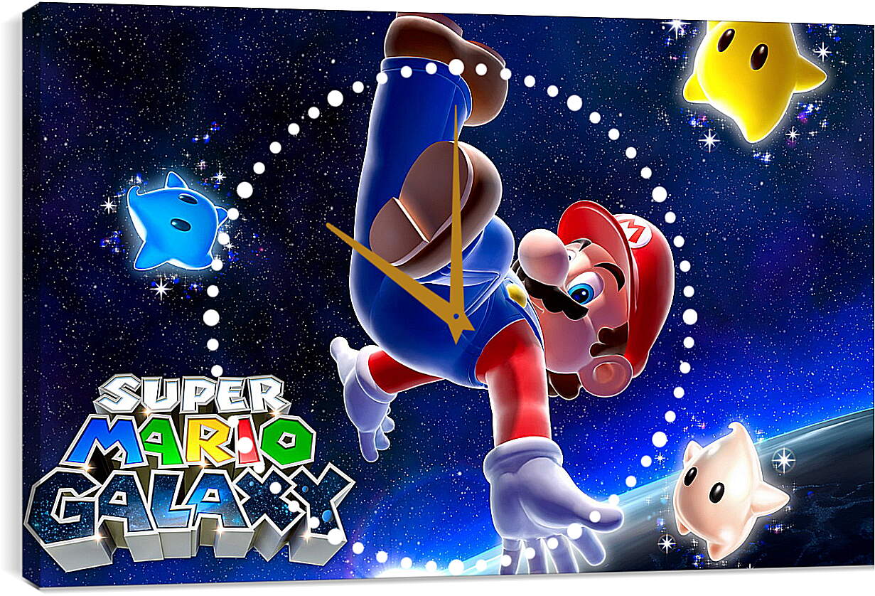 Часы картина - Super Mario Galaxy
