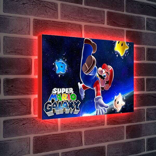 Лайтбокс световая панель - Super Mario Galaxy

