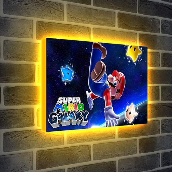 Лайтбокс световая панель - Super Mario Galaxy
