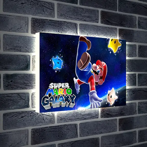 Лайтбокс световая панель - Super Mario Galaxy
