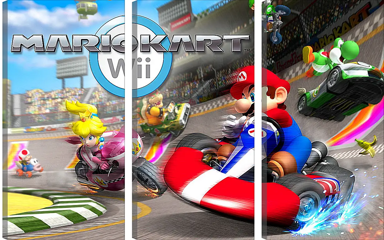 Модульная картина - Mario Kart Wii
